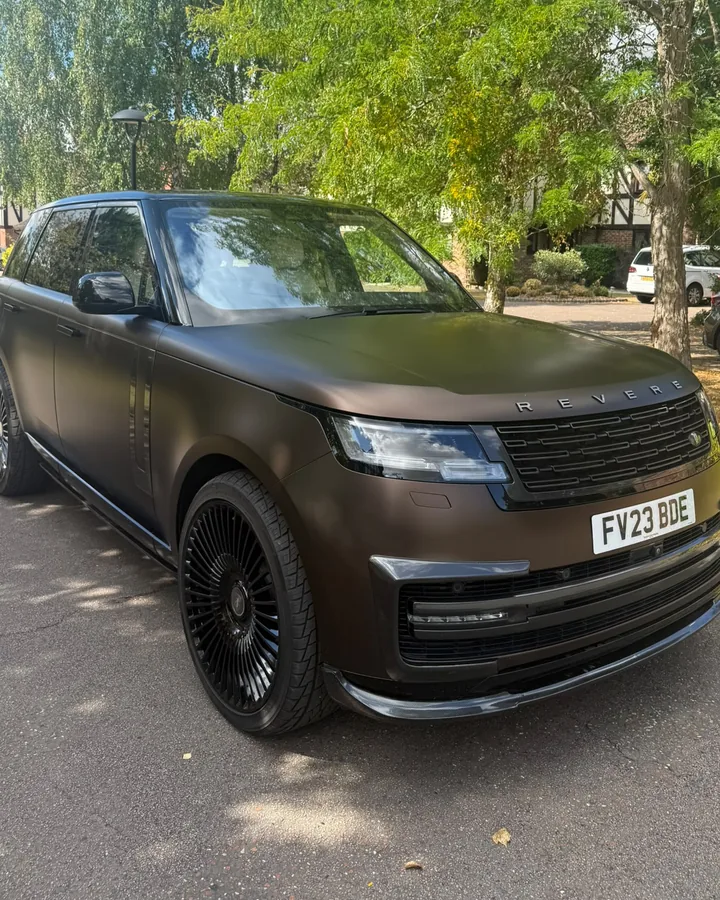 Range Rover in a satin bronze finish